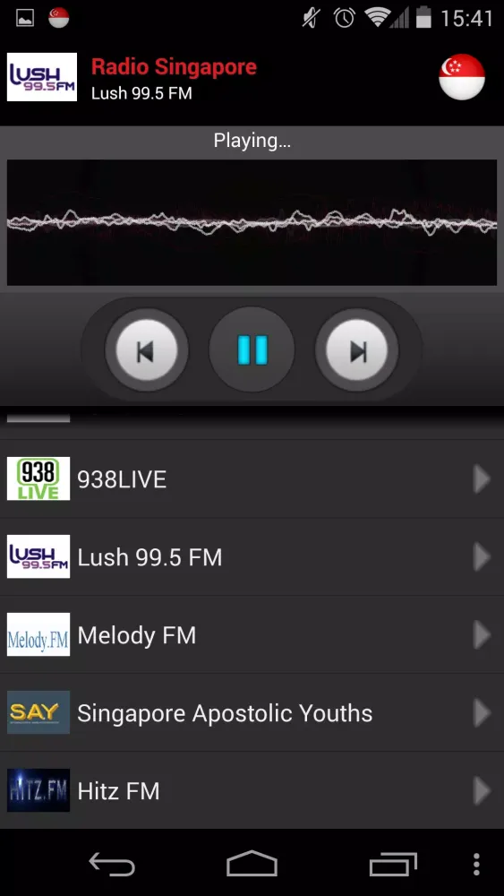Capturas de pantalla de RADIO SINGAPORE
