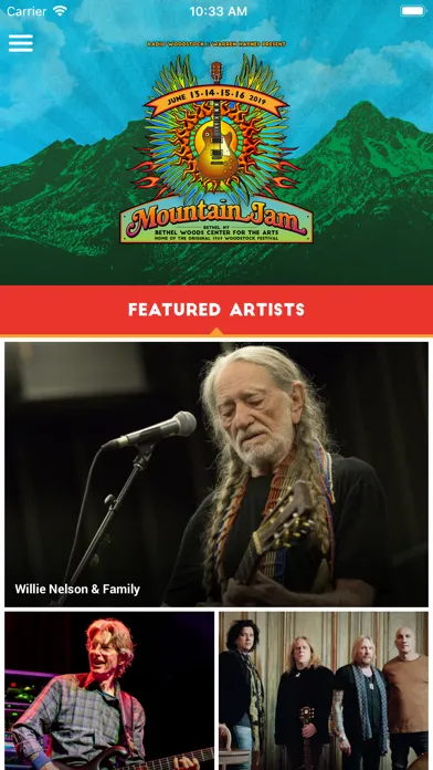 Zrzuty ekranu Mountain Jam Festival