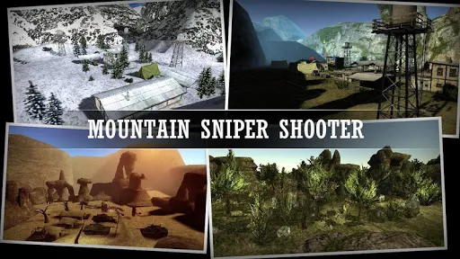 Capturas de tela do Mountain Sniper Shooting