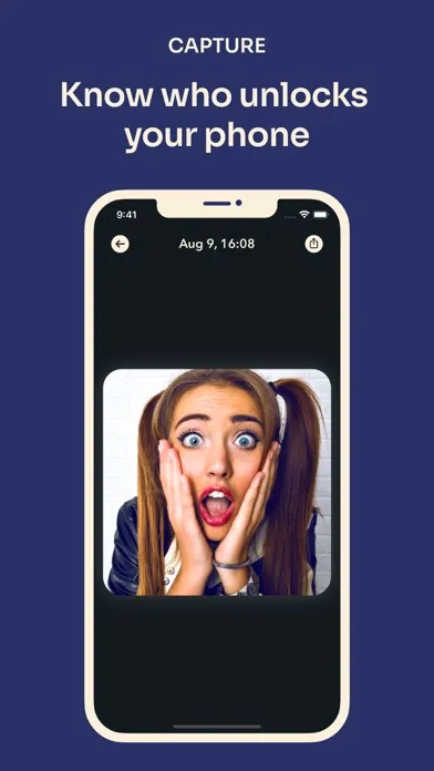 Tangkapan skrin AntiSpy: Who Touched My Phone?