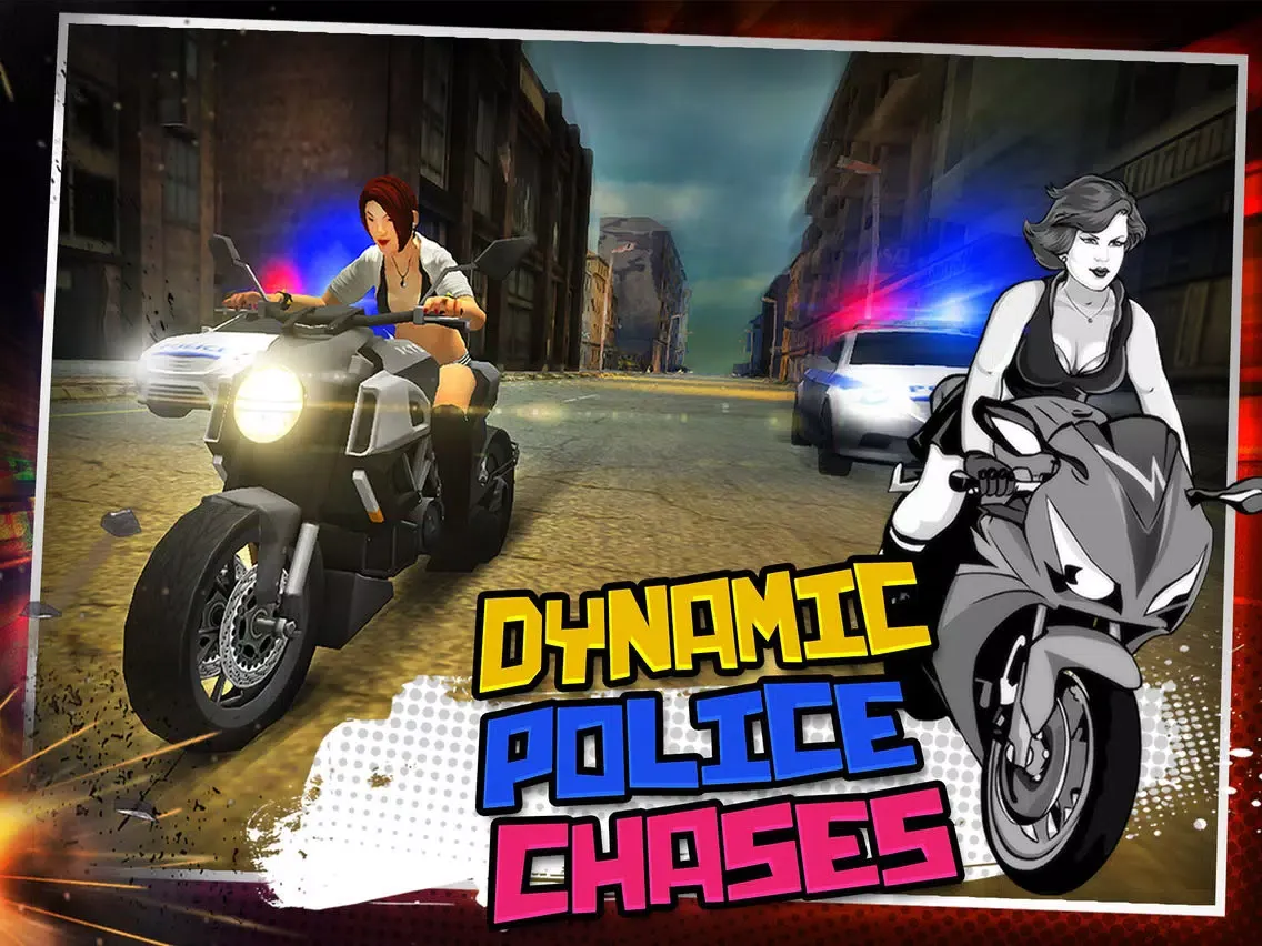 Capturas de tela do Motor-Bike Drag Racing Hero - Real Driving Simulator Road Race Rivals Game iPad 