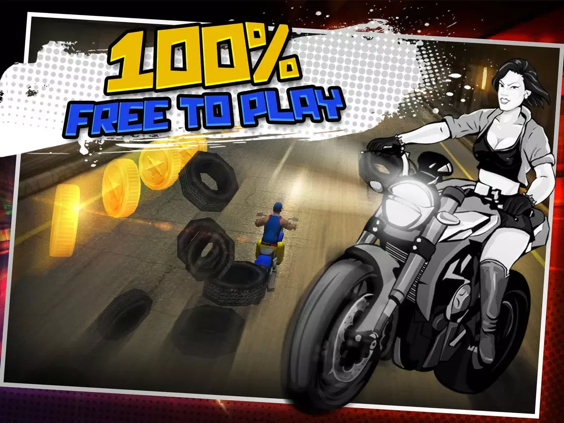 Capturas de tela do Motor-Bike Drag Racing Hero - Real Driving Simulator Road Race Rivals Game iPad 
