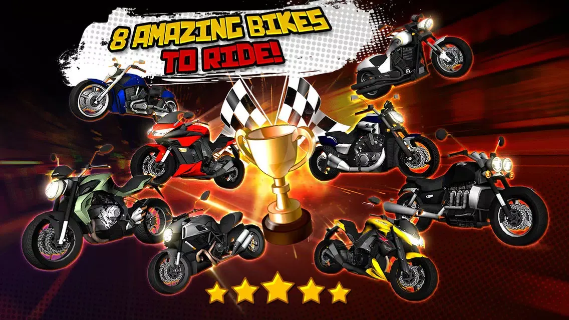 Capturas de tela do Motor-Bike Drag Racing Hero - Real Driving Simulator Road Race Rivals Game