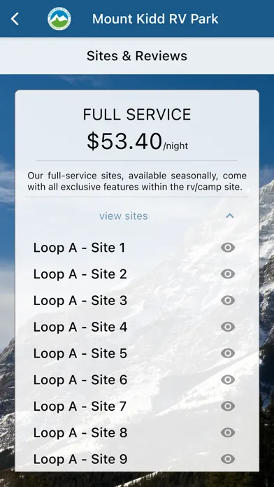 Screenshot di Mount Kidd RV Park