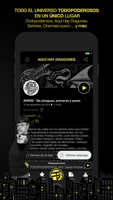 Capturas de pantalla de TP Cast - por Todopoderosos