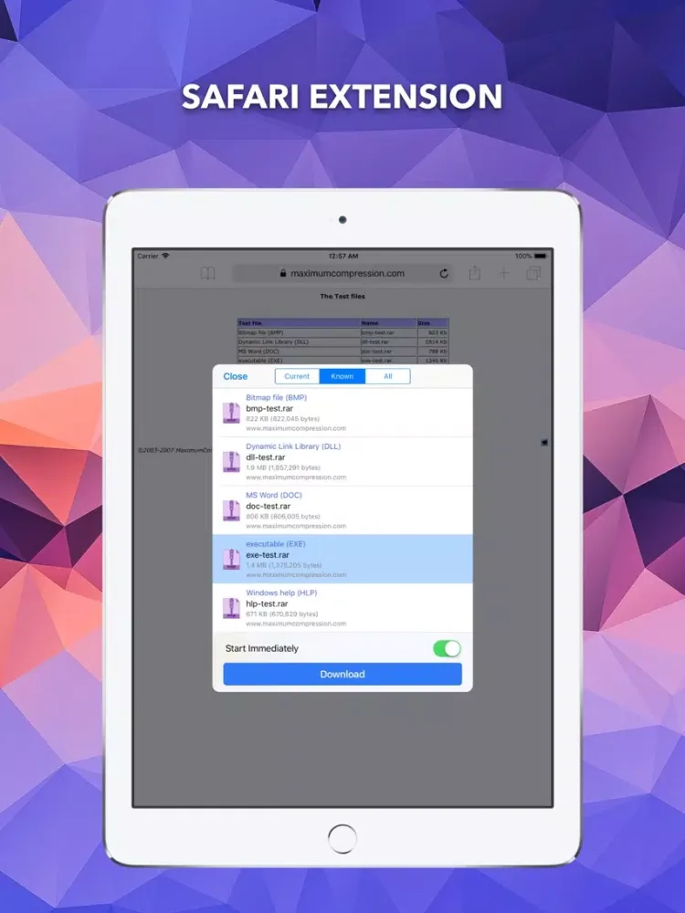 Tangkapan skrin EDM - Browse and Receive Files iPad 
