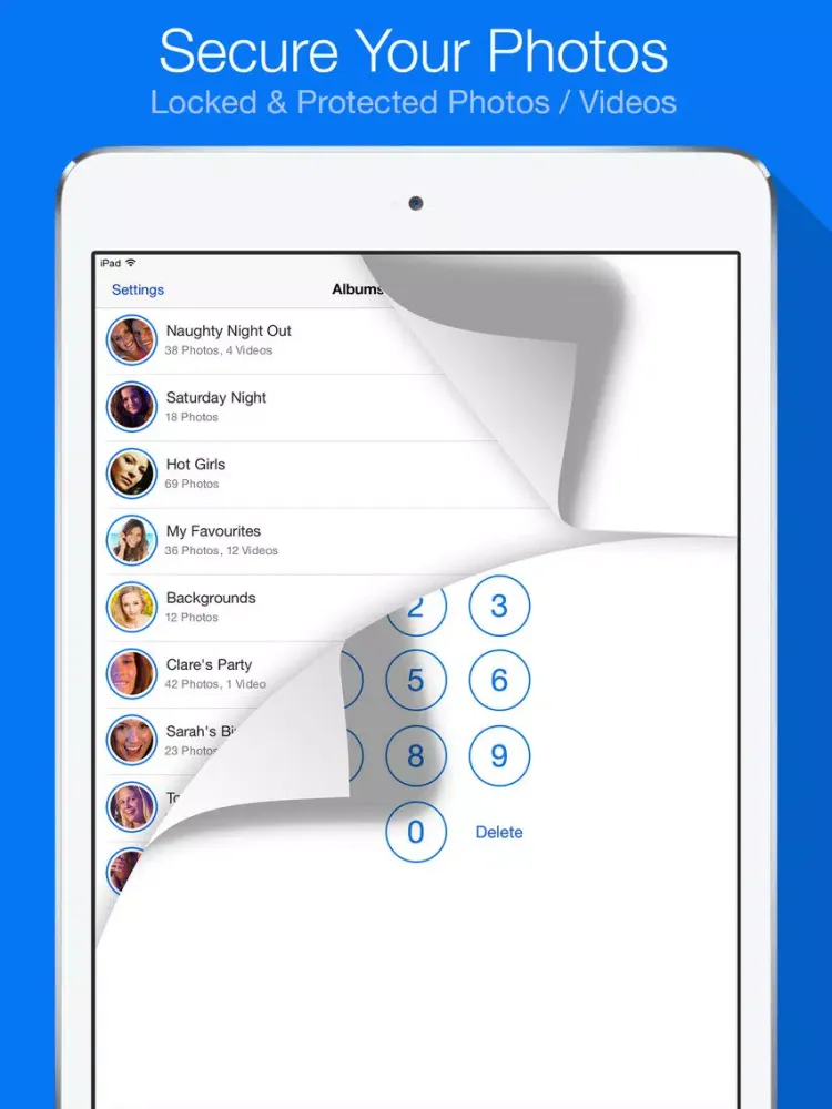 My Secret Photos iPad  Screenshots