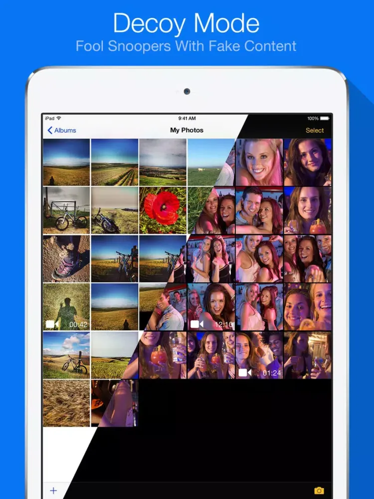 My Secret Photos iPad  Screenshots