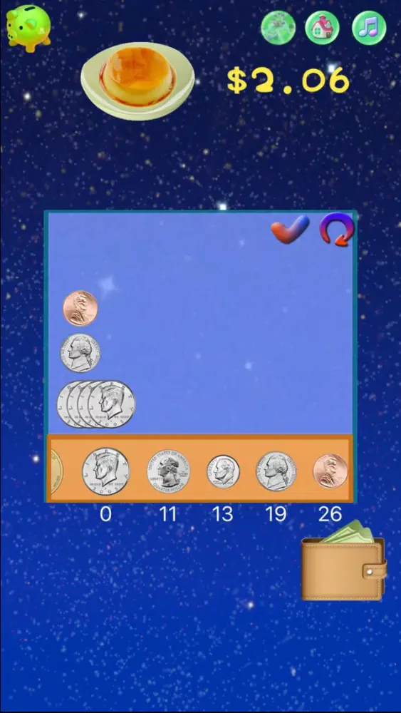 Captures d'écran de Coins Counting:Elementary Math