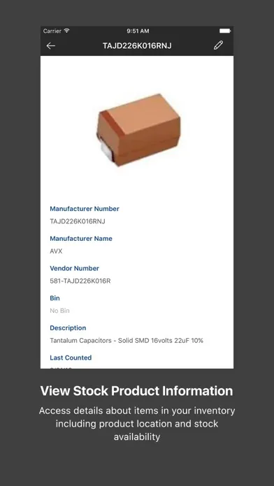 Inventory Management by Mouser 스크린샷