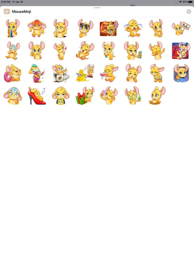 ภาพหน้าจอของ MouseMoji - Stickers Pack iPad 