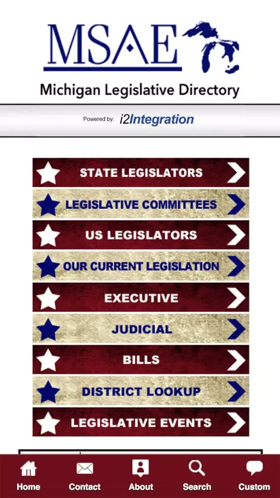 Tangkapan skrin MSAE Legislative App