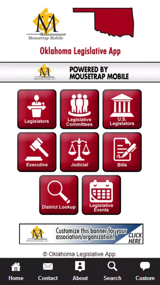 Tangkapan skrin Oklahoma Legislative App