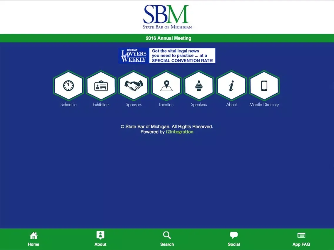 State Bar of Michigan Conference iPad  Screenshots