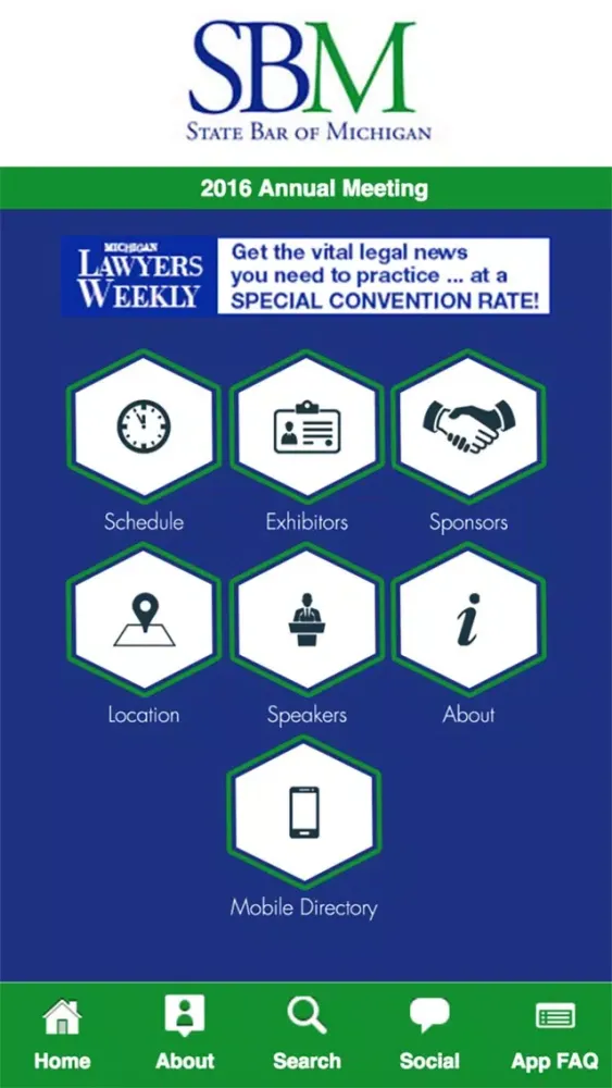 State Bar of Michigan Conference Screenshots