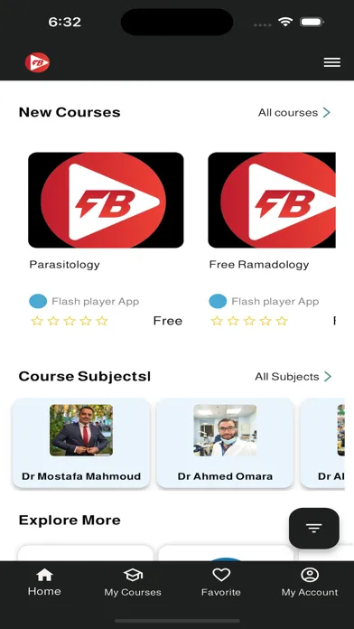 Zrzuty ekranu FB Courses