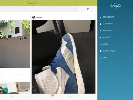 Tangkapan skrin Reoozer iPad 