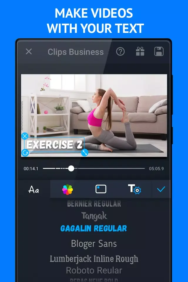 Capturas de pantalla de Clips Business