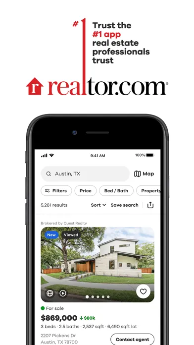 Screenshot di Realtor.com Real Estate & Rent