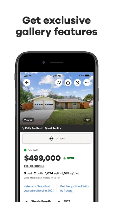 Screenshot di Realtor.com Real Estate & Rent