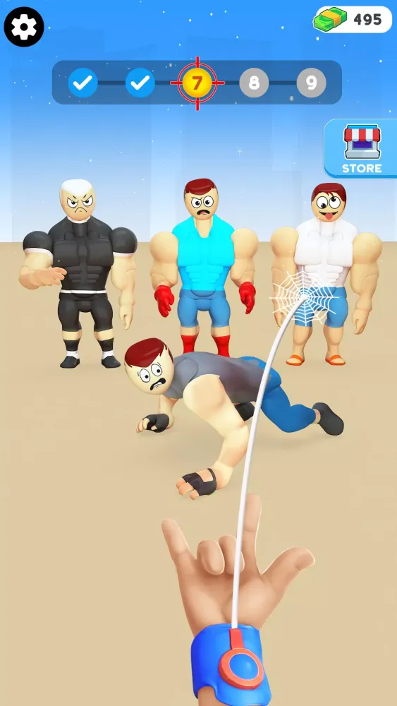 ภาพหน้าจอของ Toss Bulky Thugs