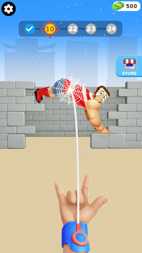 ภาพหน้าจอของ Toss Bulky Thugs
