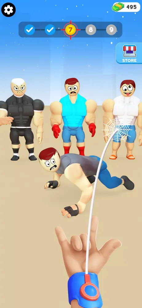 ภาพหน้าจอของ Toss Bulky Thugs