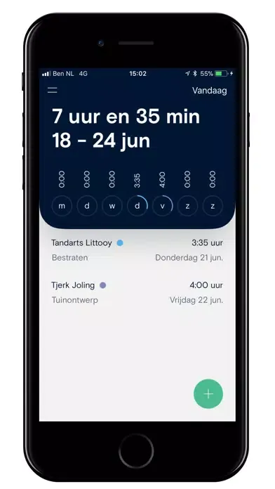 تصاویر Tellow Time urenregistratie