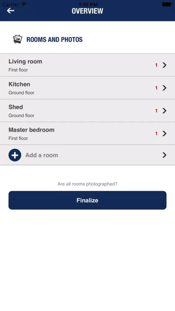 Ballards Survey App Ekran Görüntüleri