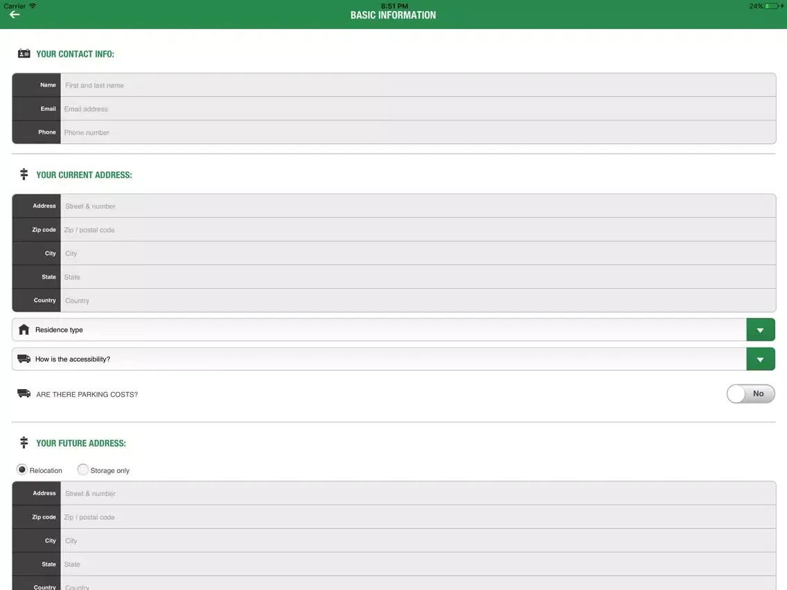 Capturas de tela do Chudley Removal Quote App iPad 