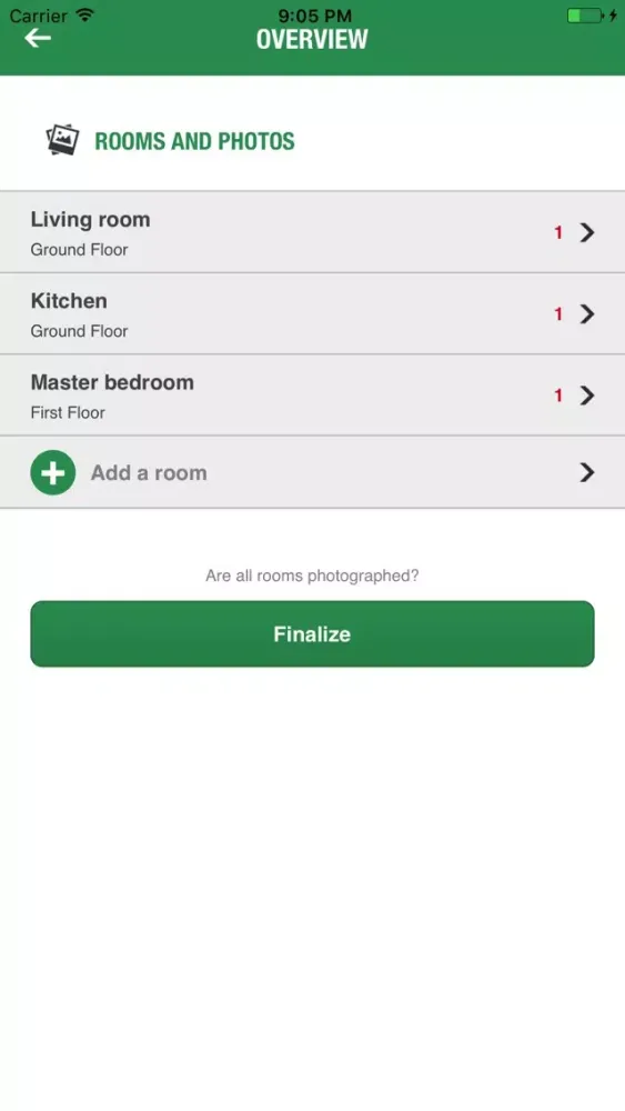 Capturas de tela do Chudley Removal Quote App