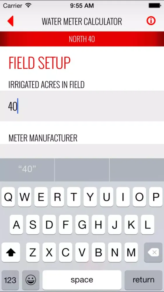 Captures d'écran de Water Meter Calculator by UNL Extension