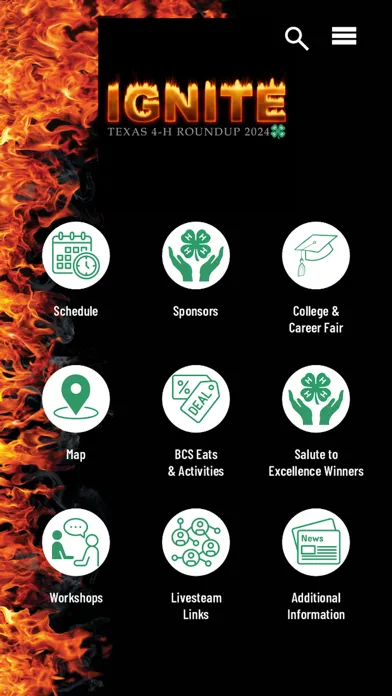 Capturas de tela do Texas 4-H