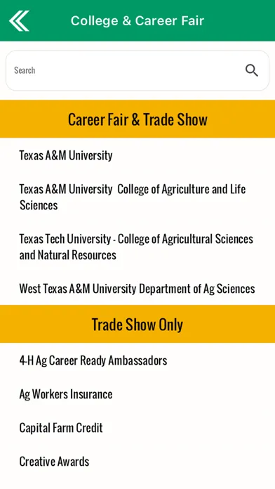 Capturas de tela do Texas 4-H