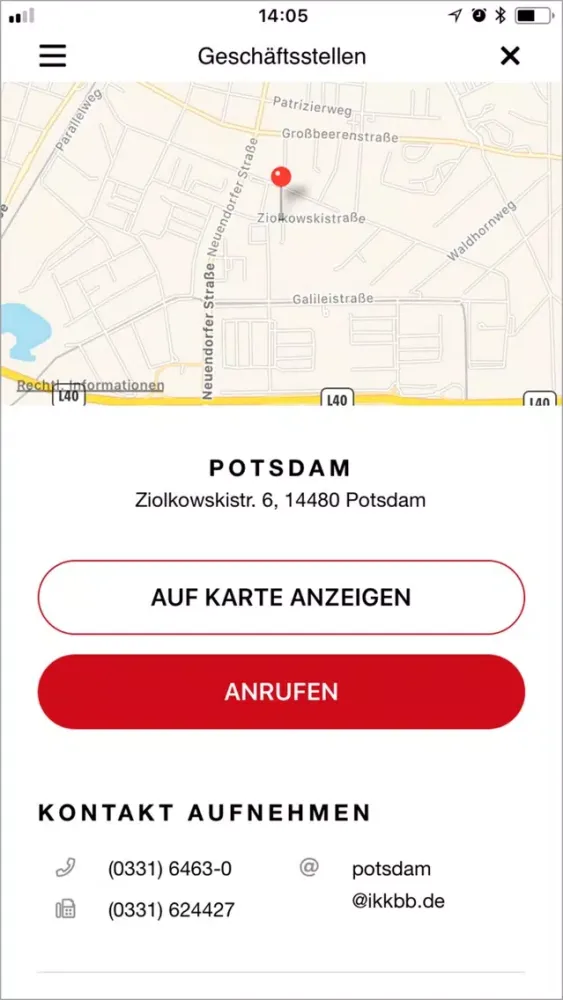 Tangkapan layar IKK BB App
