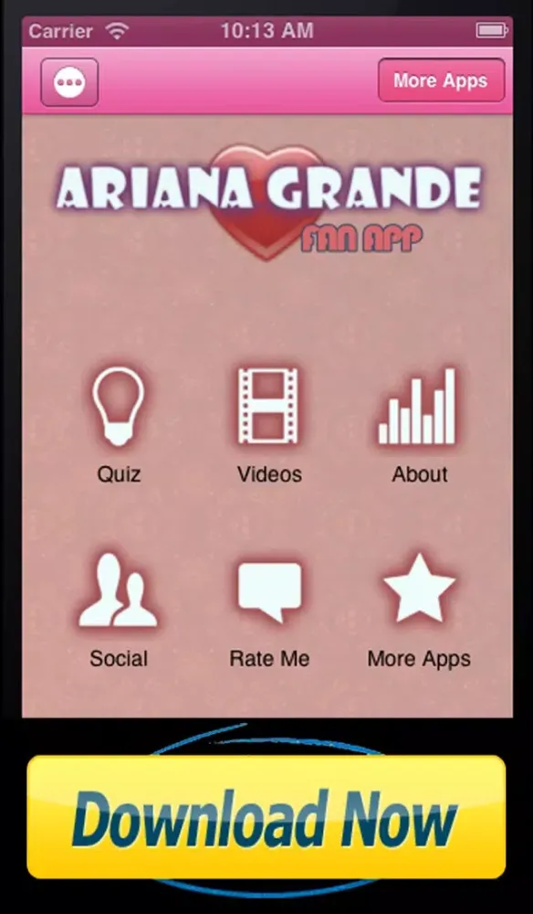 Captures d'écran de FunApps - Ariana Grande Edition