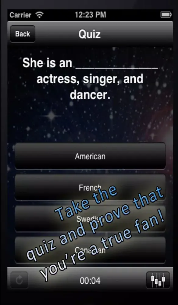 Captures d'écran de FunApps - Ariana Grande Edition
