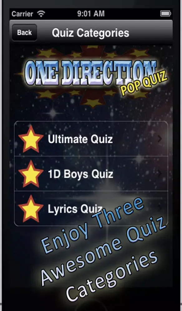 Tangkapan layar The Pop Quiz - One Direction Edition