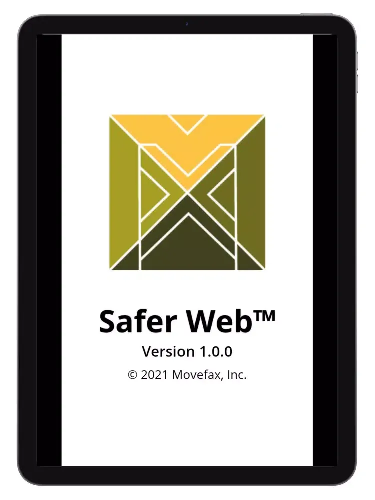 Tangkapan skrin Movefax Safer Web iPad 