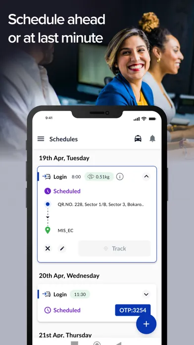 Screenshot di MoveInSync