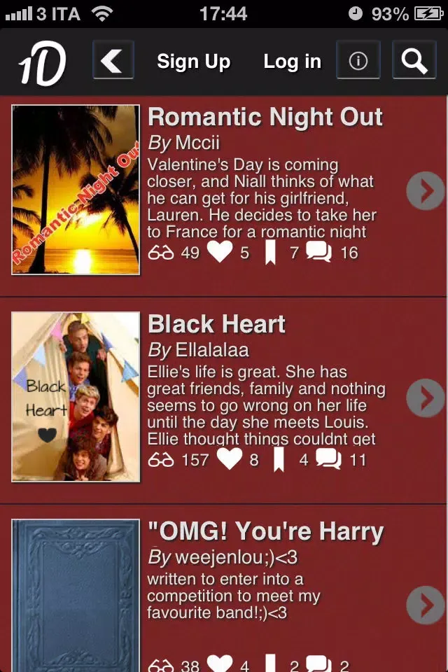 One Direction Valentine’s Stories Screenshots