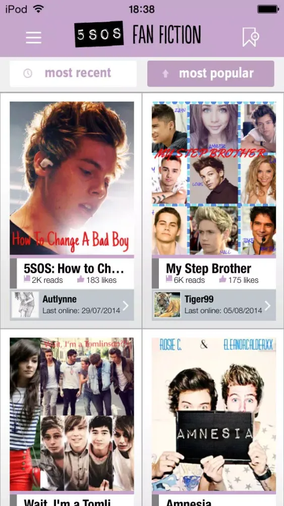 Capturas de tela do 5 Seconds of Summer (5SOS) Fanfiction - Movellas