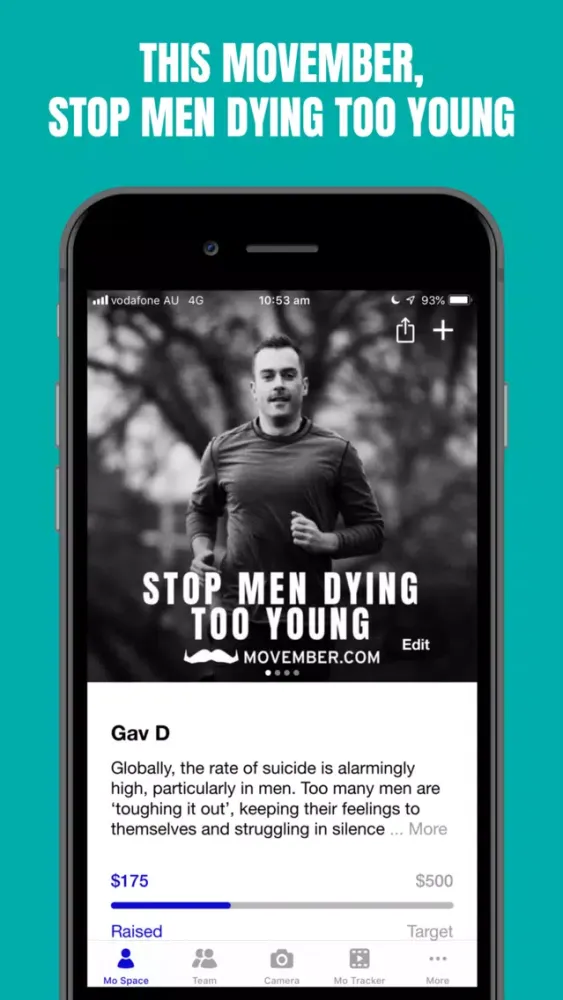 Movember Mobile স্ক্রিনশট