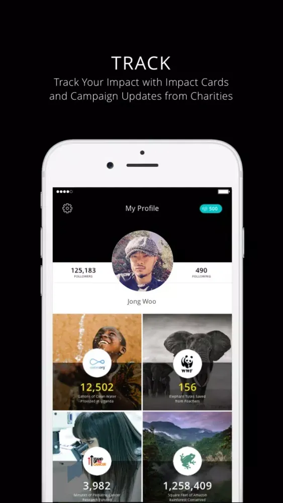 Movements - fund social good with spare change Screenshots