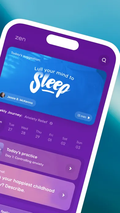 Ảnh chụp màn hình của Zen: Guided Meditation & Sleep