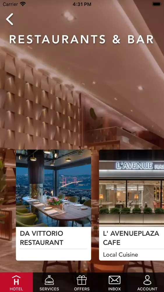 Capturas de tela do Mövenpick Istanbul Bosphorus