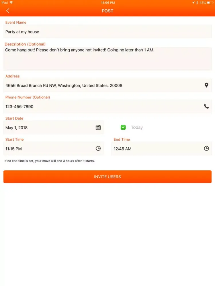 Moves: find or make plans iPad  Screenshots