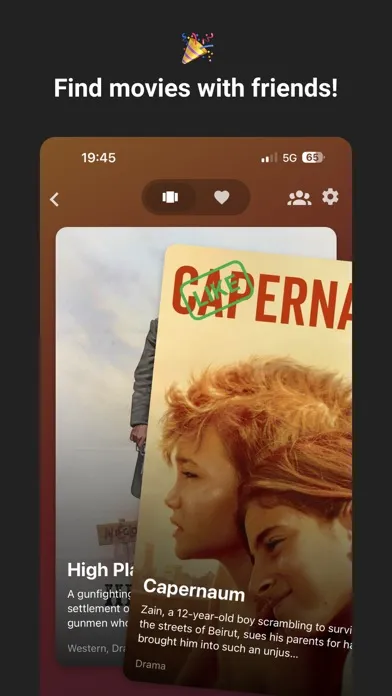 Capturas de pantalla de MovieSwipe - Find new movies
