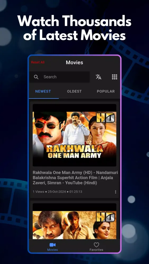 ภาพหน้าจอของ MovieBox
