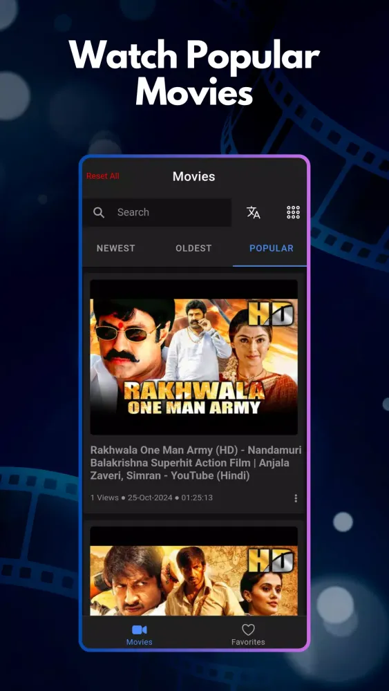 ภาพหน้าจอของ MovieBox